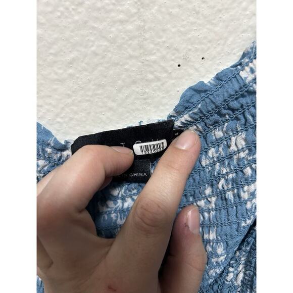 Hatch Blue Floral Maternity Midi Dress Size 4 0065 - Picture 5 of 9